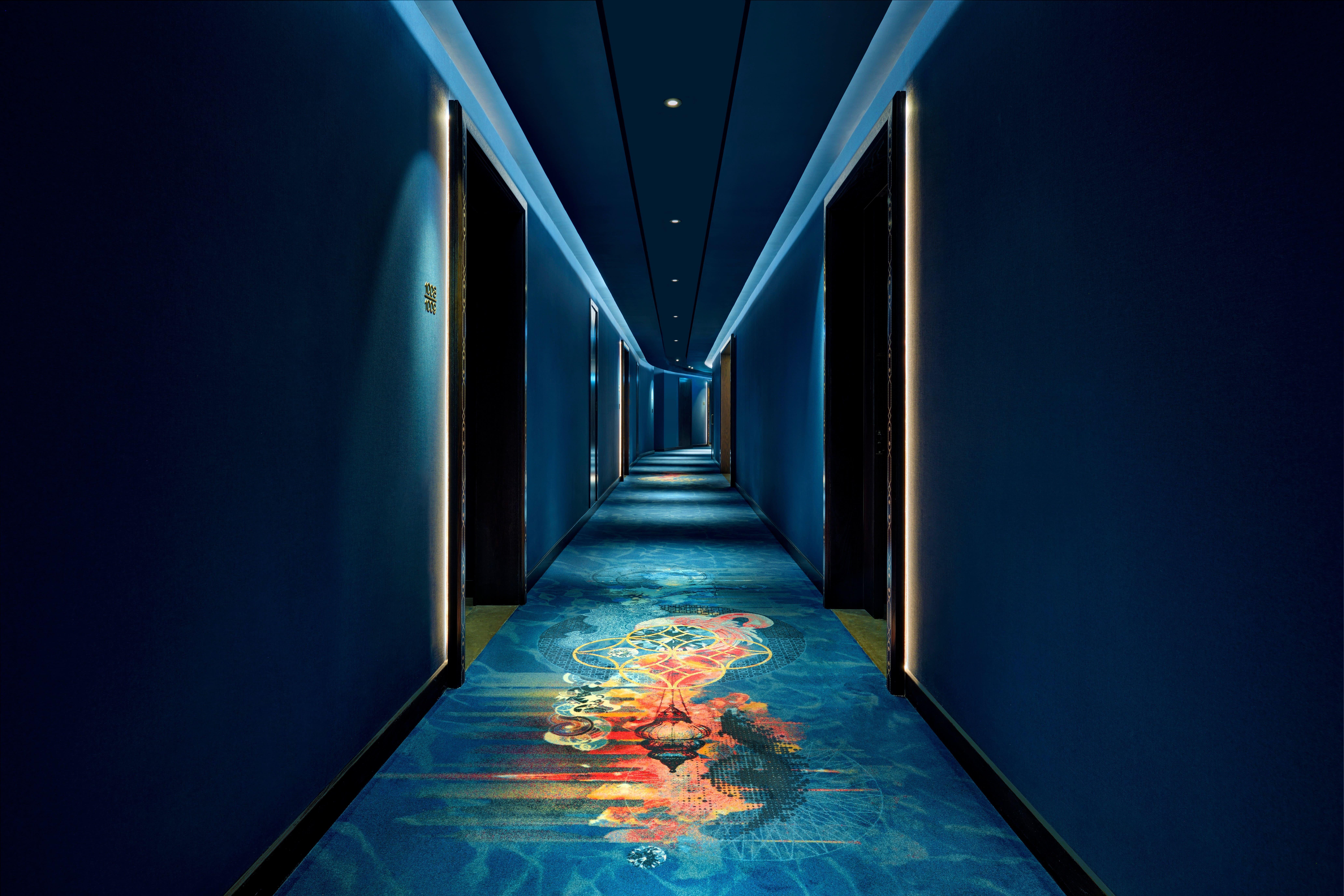 Hotel Indigo Dubai Downtown By Ihg Esterno foto The carpet in the hotel's corridors